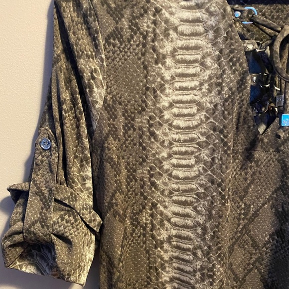 Michael Kors Snakeskin Shift Dress SZ S - Picture 3 of 5